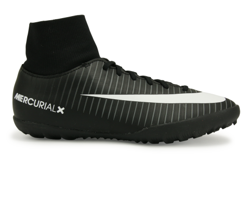 Nike Kids MercurialX Victory VI Dynamic Fit Turf Soccer Shoes Black/White/Dark Grey