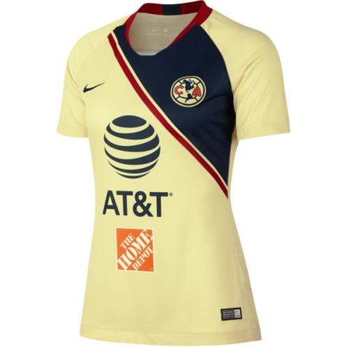 Nike Women's Club America 18/19 Home Jersey Lemon Chiffon/Gym Red