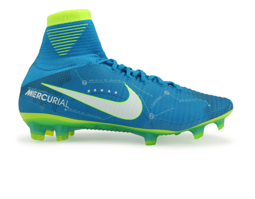 Nike Men's Mercurial Superfly V Neymar Jr FG Blue Orbit/White