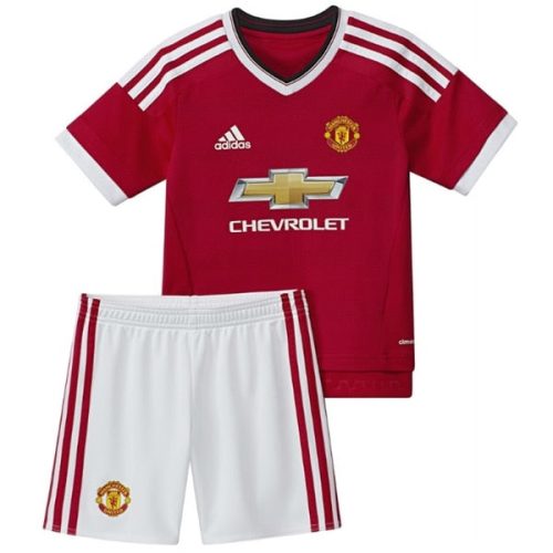 adidas Infant Manchester United 15/16 Home Mini Kit High Risk Red/White