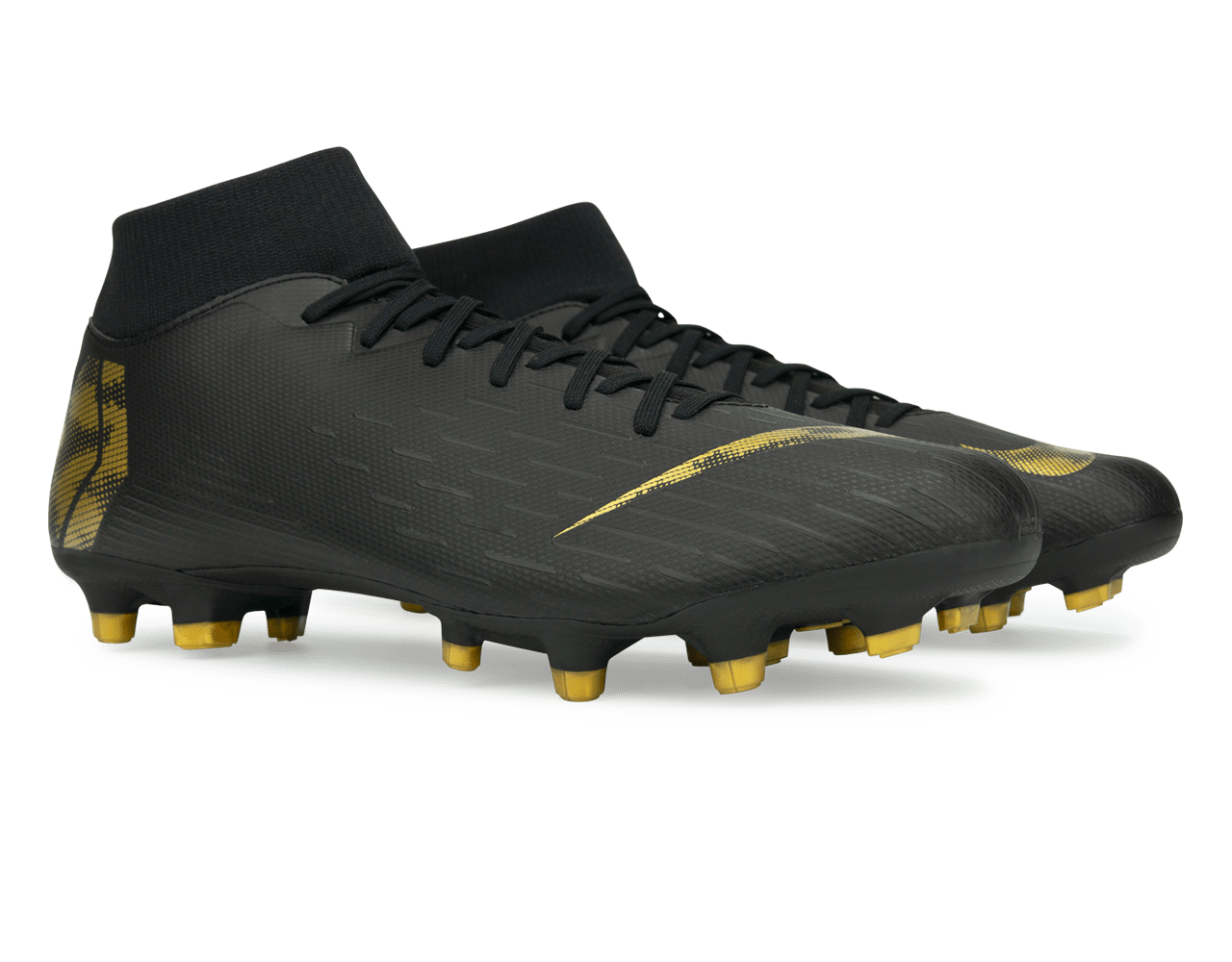 Nike Men's Mercurial Superfly 6 Academy FG/MG Black/Metallic Vivid Gold - Image 3