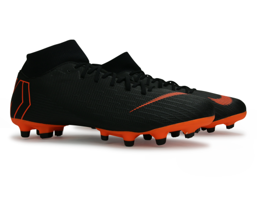 Nike Men's Mercurial Superfly VI Academy FG/MG Black/Total Orange