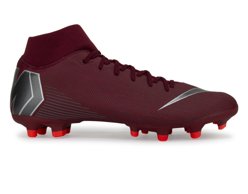 Nike Men's Mercurial Superfly 6 Academy FG/MG Team Red/Metallic Dark Grey