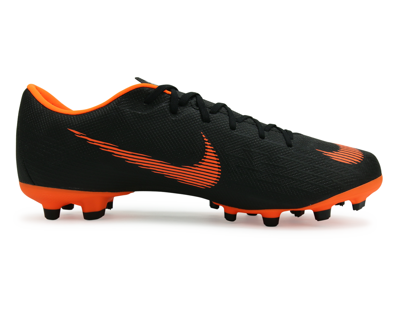 Nike Men's Mercurial Vapor 12 Academy FG/MG Black/Total Orange/White - Image 4