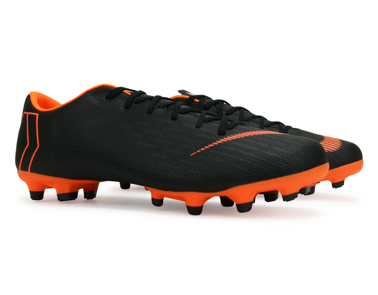 Nike Men's Mercurial Vapor 12 Academy FG/MG Black/Total Orange/White - Image 3