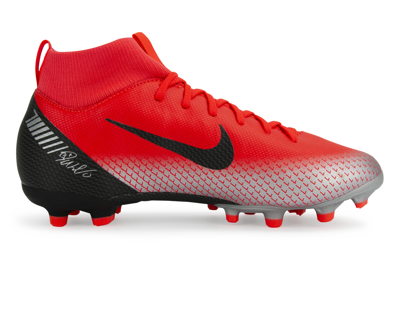 Nike Kids Mercurial CR7 Superfly 6 Academy FG/MG Bright Crimson/Black - Image 4