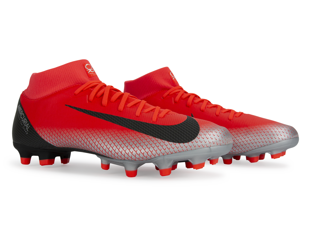 Nike Men's Mercurial CR7 Superfly 6 Academy MG Bright Crimson/Black - Image 5