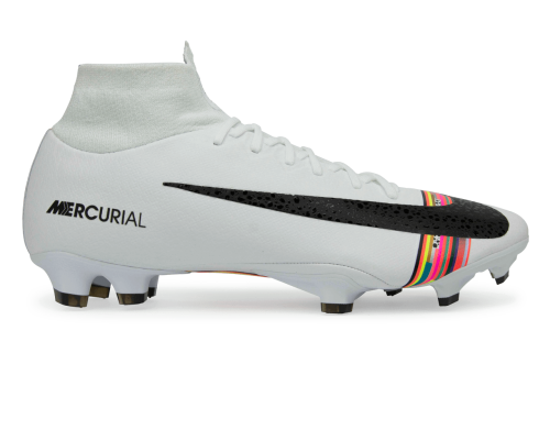Nike Men's Mercurial Superfly 6 Pro FG White/Black/Pure Platinum