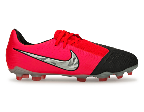 Nike Kids PhantomVNM Elite FG Laser CrimsonMetallic Silver/Black