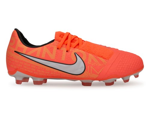 Nike Kids PhantomVNM Elite FG Bright Mango/White/Orange Pulse
