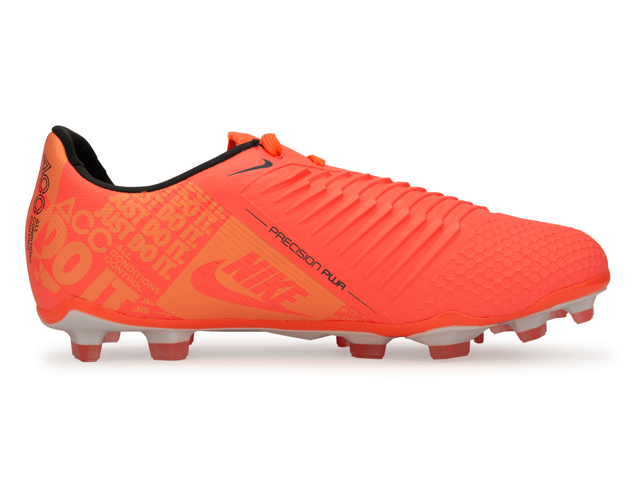 Nike Kids PhantomVNM Elite FG Bright Mango/White/Orange Pulse - Image 2