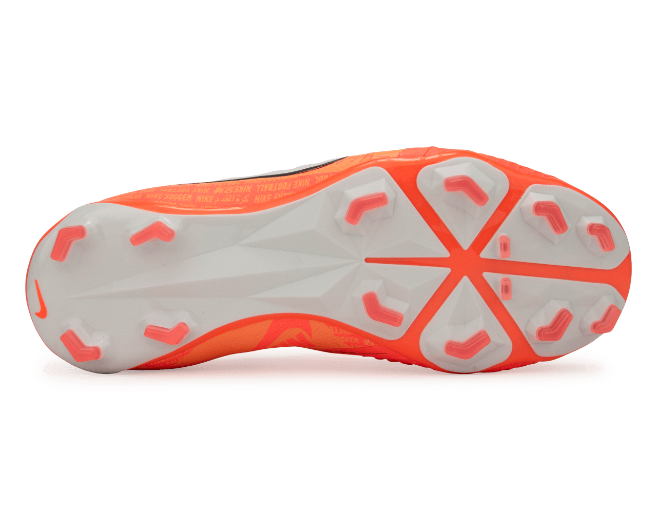Nike Kids PhantomVNM Elite FG Bright Mango/White/Orange Pulse - Image 4