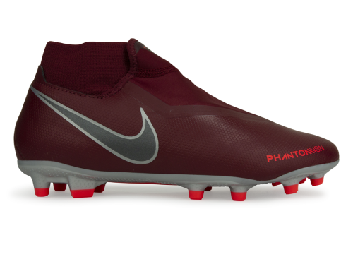 Nike Men's PhantomVSN Academy DF FG/MG Team Red/Metalic Dark Grey