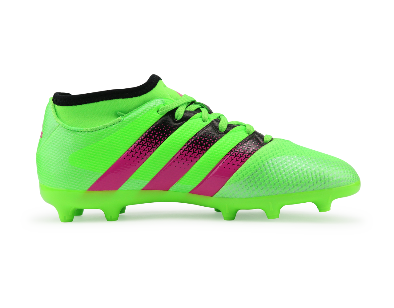 adidas Kids ACE 16.3 Primemesh FG/AG Solar Green/Shock Pink/Black - Image 2