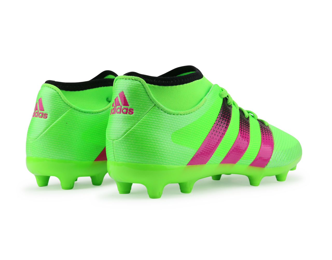 adidas Kids ACE 16.3 Primemesh FG/AG Solar Green/Shock Pink/Black - Image 4