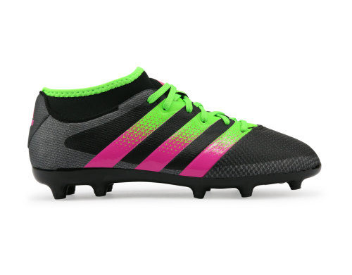 adidas Kids ACE 16.3 Primemesh FG/AG Black/Solar Green/Shock Pink