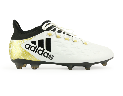 adidas Men's X 16.2 FG/AG White/Core Black/Gold Metalic