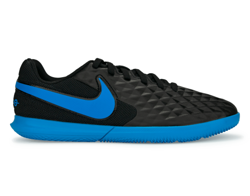 Nike Kids Legend 8 Club Indoor Soccer Shoes Black/Blue Hero