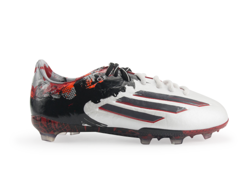 adidas Kids Messi F50 FG Running White/Sharp Grey/Light Scarlet
