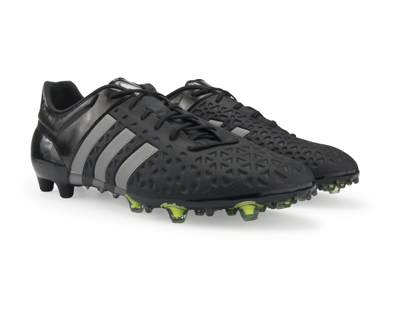 adidas Men's ACE 15.1 FG/AG Core Black/Solar Yellow/Night Metallic - Image 4
