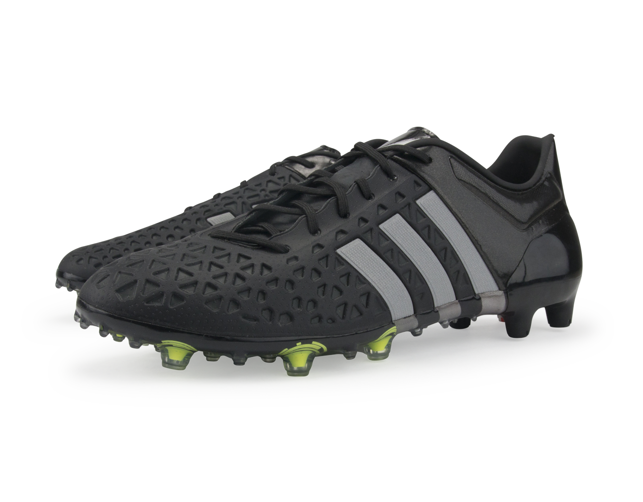 adidas Men's ACE 15.1 FG/AG Core Black/Solar Yellow/Night Metallic - Image 2