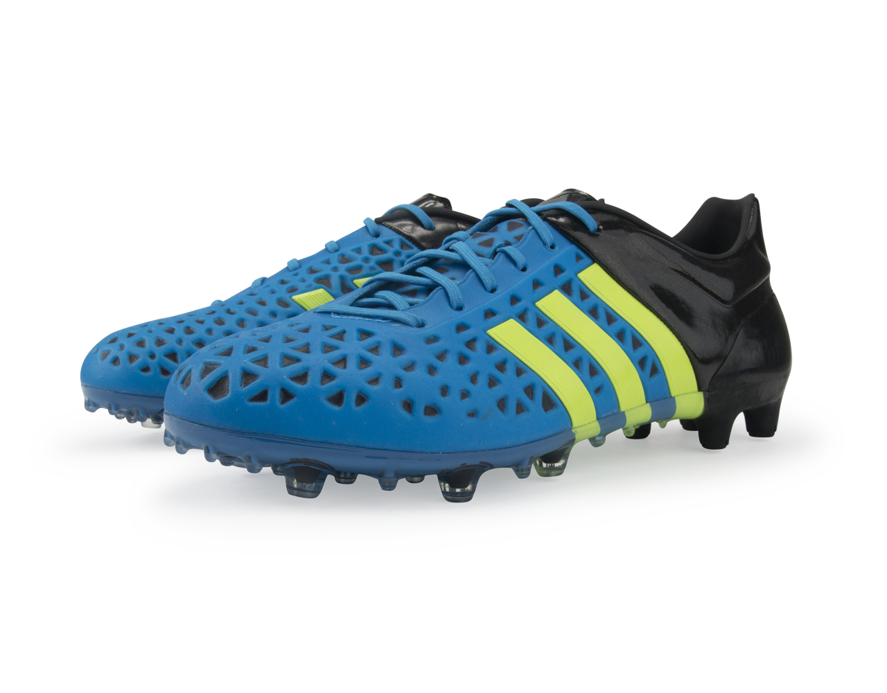 adidas Men's ACE 15.1 FG/AG Solar Blue/Sollar Yellow/Core Black - Image 4