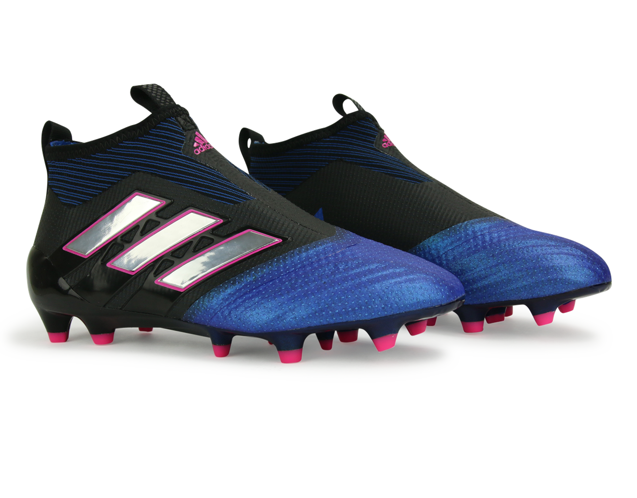 adidas Kids ACE 17+ PURECONTROL FG Core Black/White/Blue - Image 4