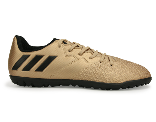 adidas Kids Messi 16.3 Turf Soccer Shoes Copper Metallic/Core Black/Solar Green
