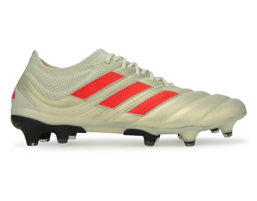 adidas Men's Copa 19.1 FG Off White/Solar Red/Core Black