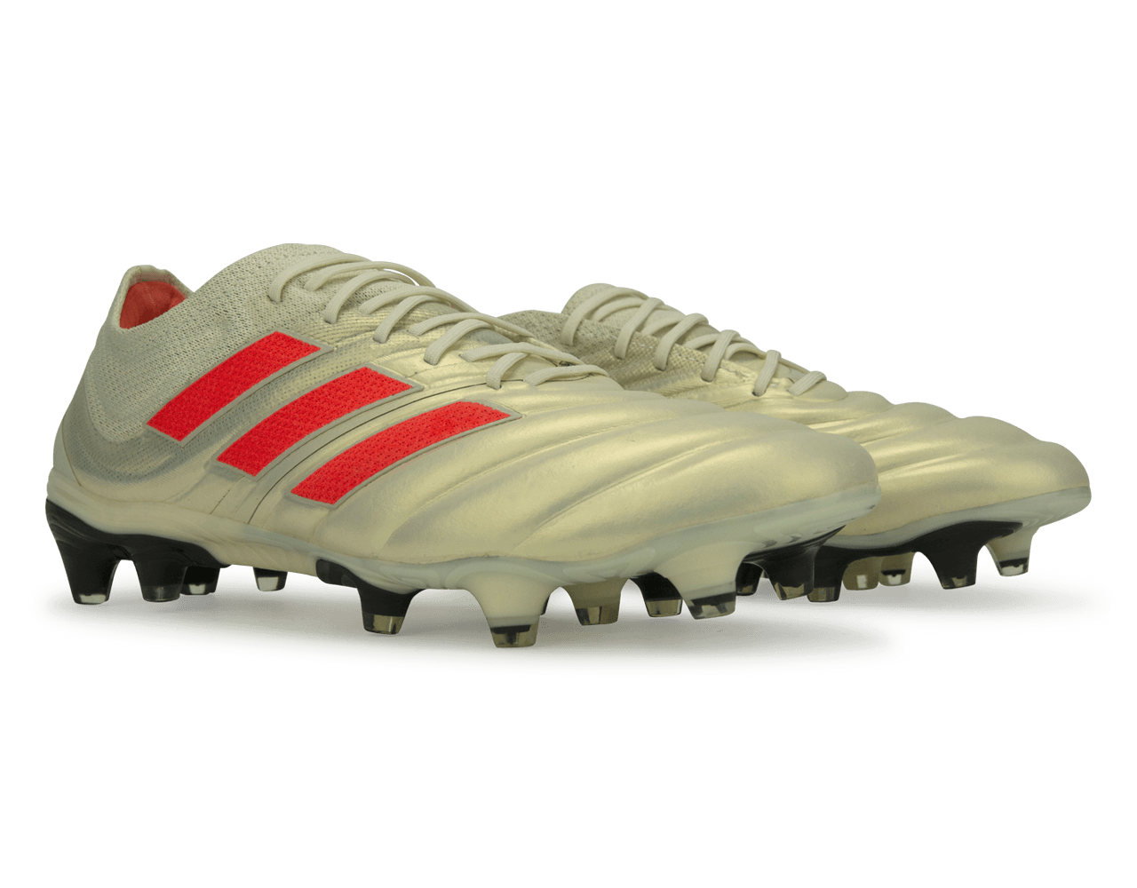 adidas Men's Copa 19.1 FG Off White/Solar Red/Core Black - Image 3