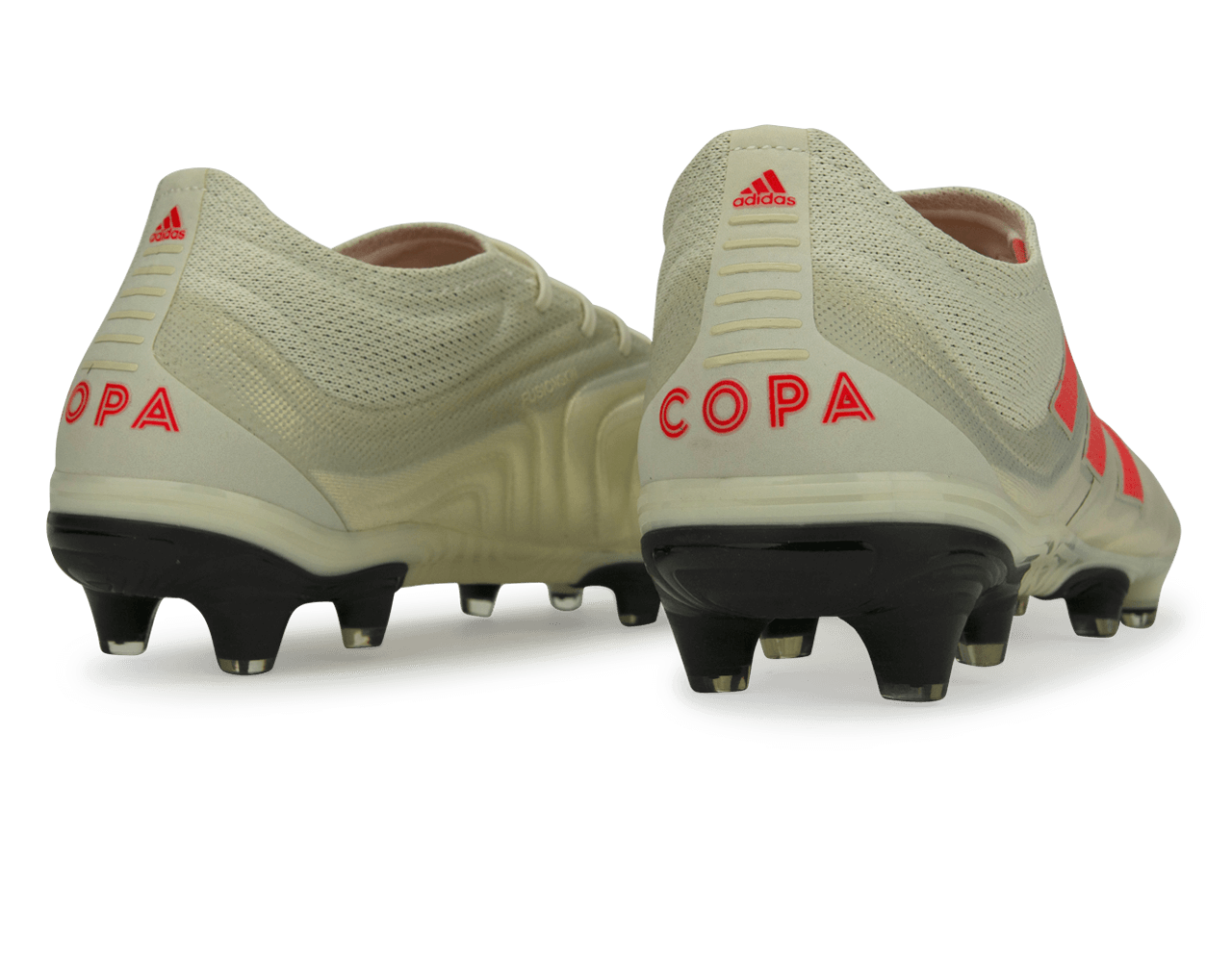 adidas Men's Copa 19.1 FG Off White/Solar Red/Core Black - Image 4
