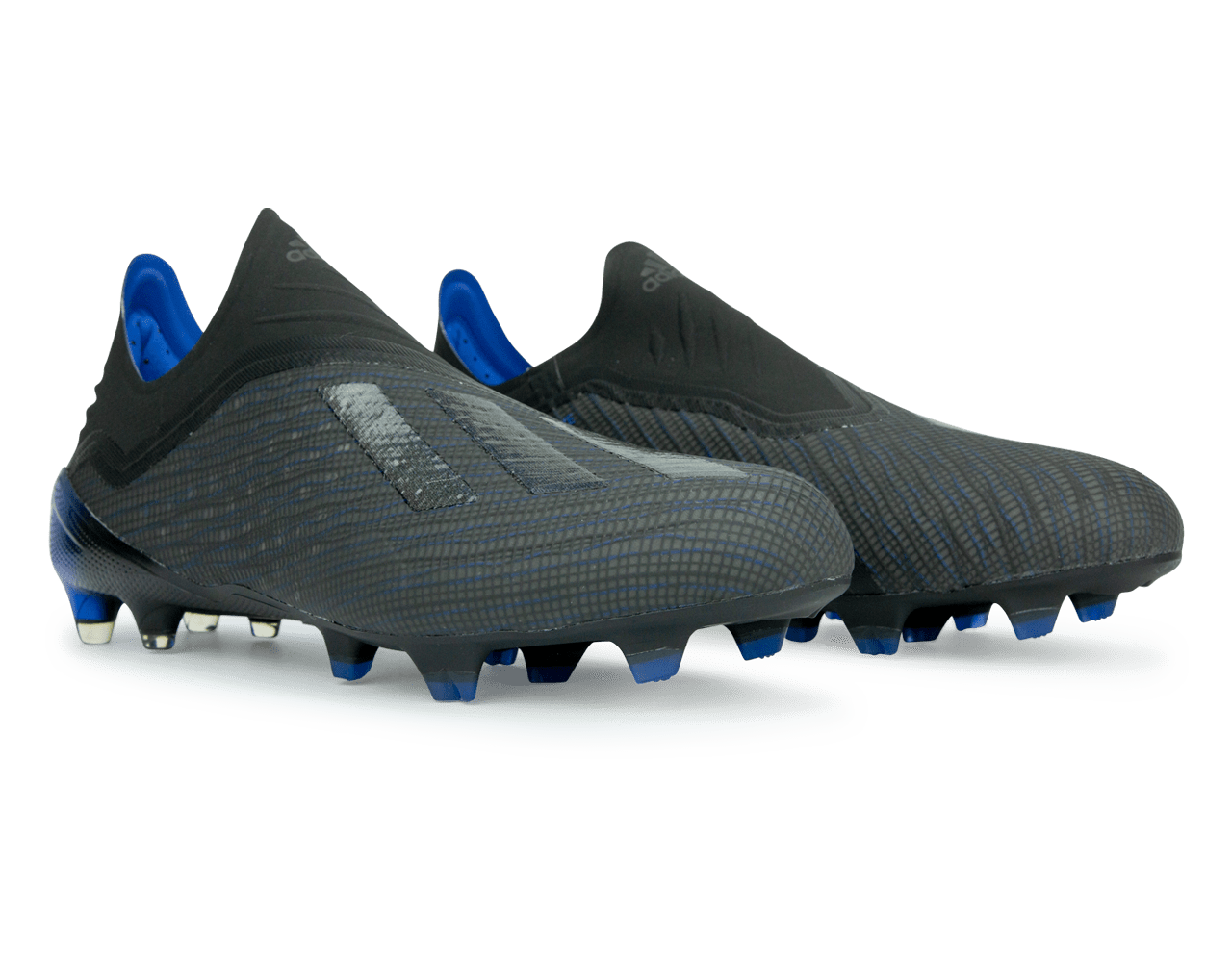 adidas Men's X 18+ FG Core Black/Bold Blue - Image 4