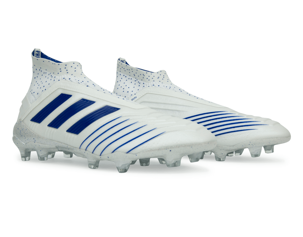 adidas Men's Predator 19+ FG White/Bold Blue - Image 2