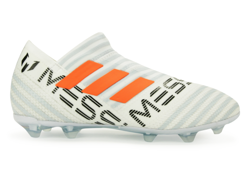 adidas Kids Nemeziz Messi 17+ FG White/Solar Orange/Clear Grey