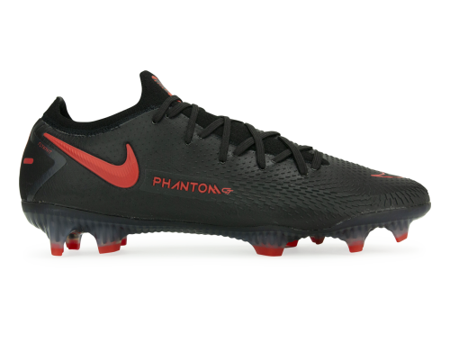 Nike Men's Phantom GT Elite FG Black/Dark Smoke Grey/Chile Red