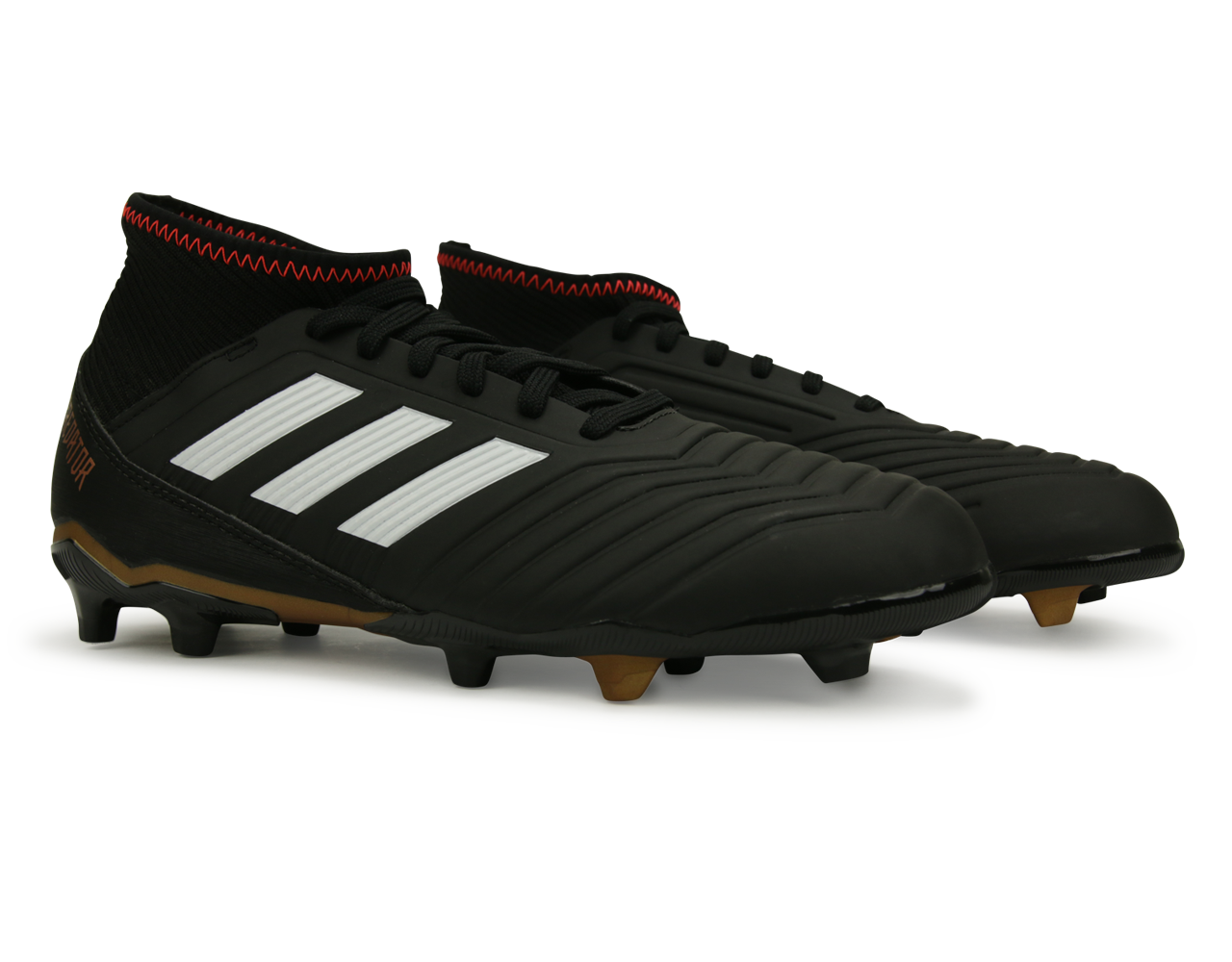 adidas Kids Predator 18.3 FG Core Black/White - Image 3