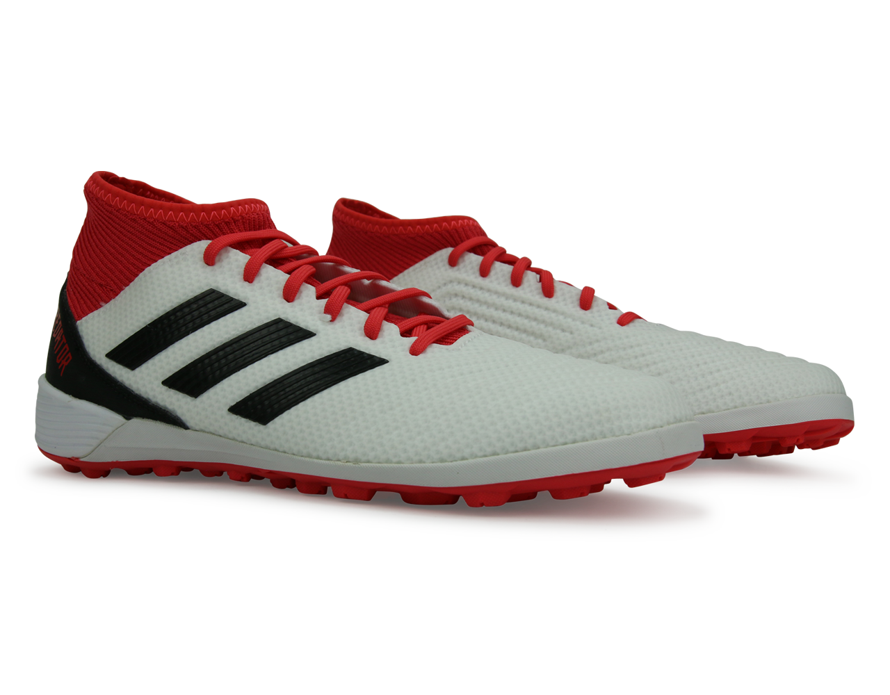 adidas Men's Predator Tango 18.3 Turf Soccer Shoes White/Core Black - Image 3