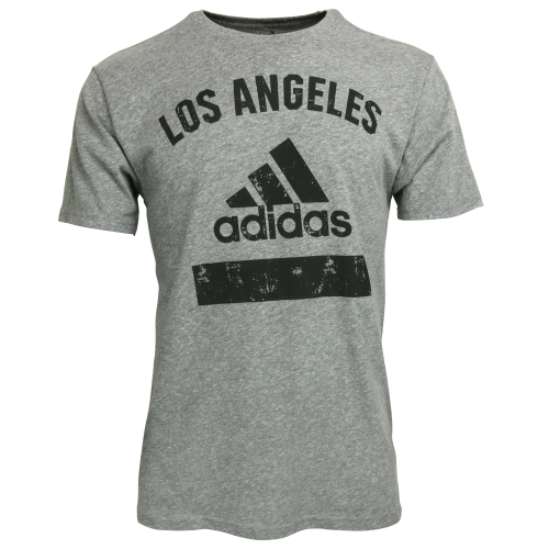 adidas Men's LAFC Tri Blend Tee Dark Heather Gray