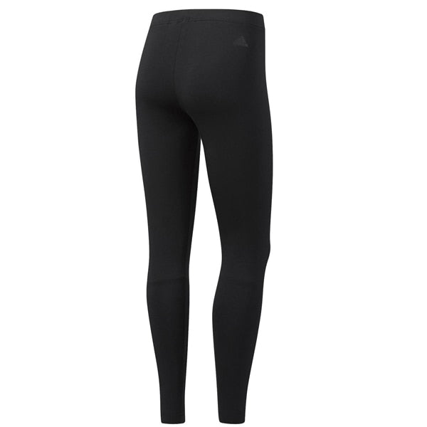 adidas Women's Essentials Linear Tight Black/Gold - Image 2