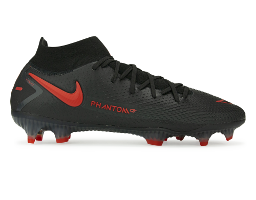 Nike Men's Phantom GT DF Elite FG Black/Dark Smoke Grey/Chile Red