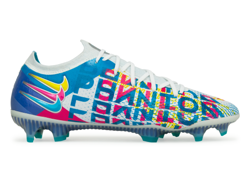Nike Men's Phantom GT Elite 3D FG White/Pink/Yellow/Blue