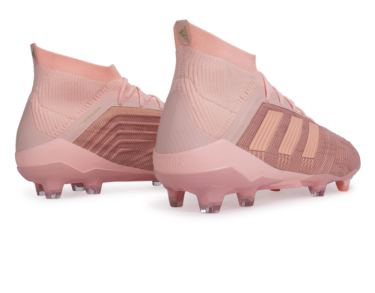 adidas Men's Predator 18.1 FG Clear Orange/Trace Pink - Image 5
