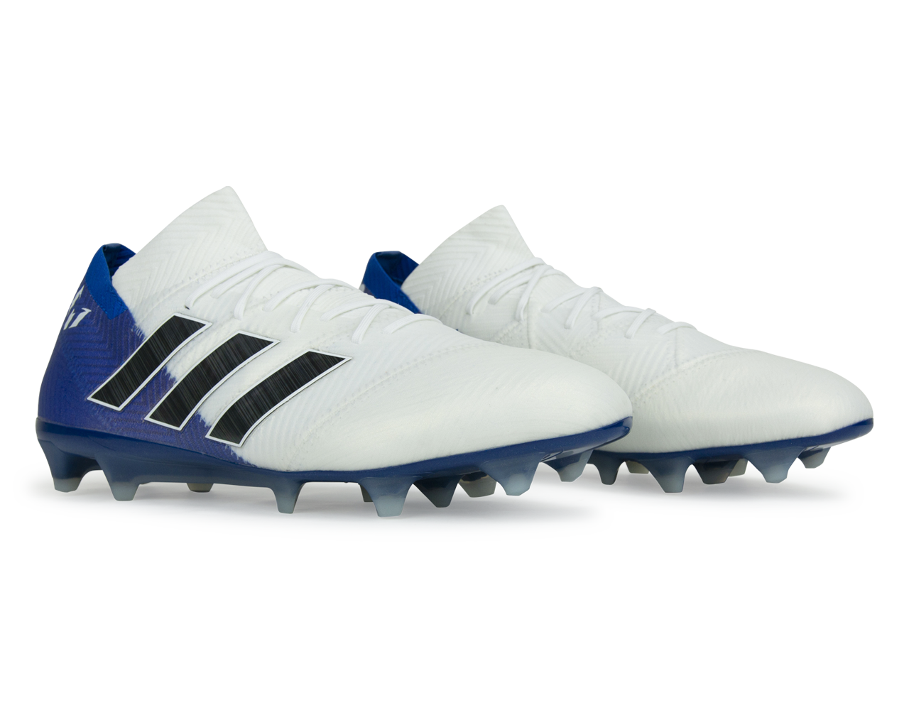 adidas Men's Nemeziz Messi 18.1 FG White/Core Black - Image 2