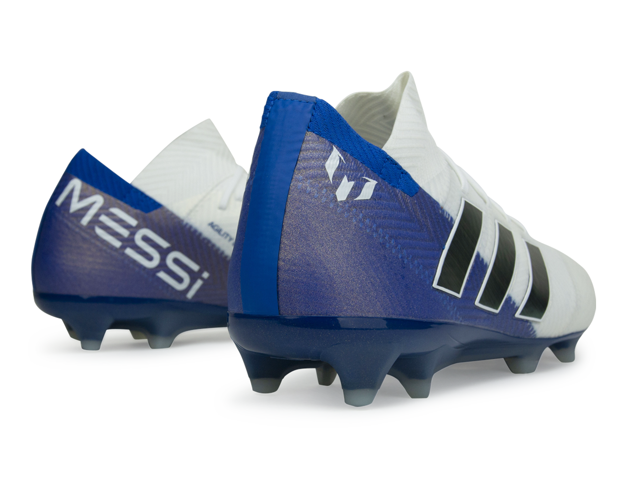 adidas Men's Nemeziz Messi 18.1 FG White/Core Black - Image 5