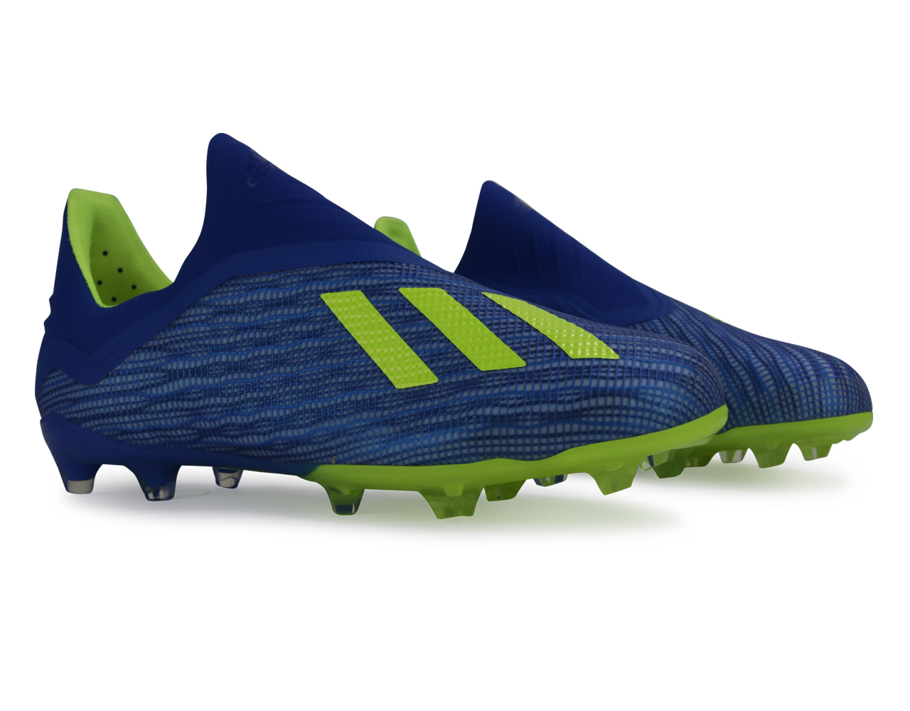adidas Kids X 18+ FG Footblue/Solar Yellow/Core Black - Image 2