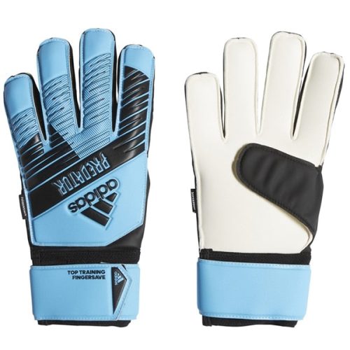 adidas Men's Predator Top Training Fingersave Goalkeeper Gloves Bright Cyan/Black