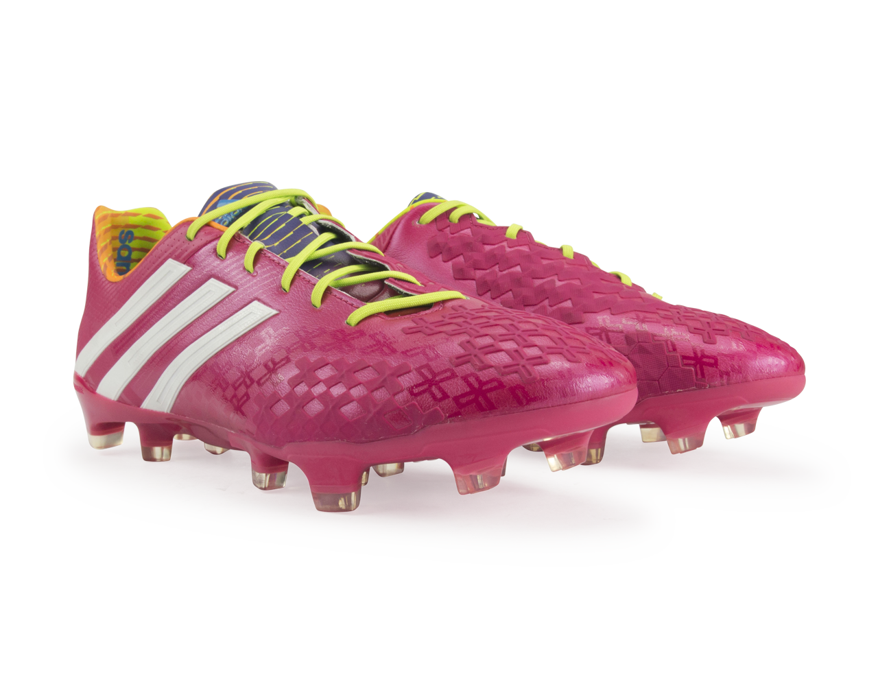adidas Men's Predator LZ TRX FG Vivid Berry/Running White/Solar Slime - Image 3