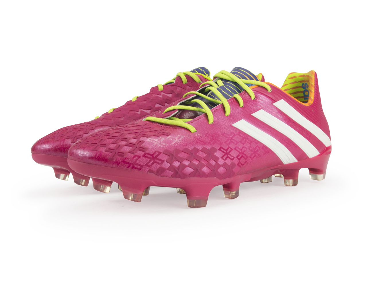 adidas Men's Predator LZ TRX FG Vivid Berry/Running White/Solar Slime - Image 4