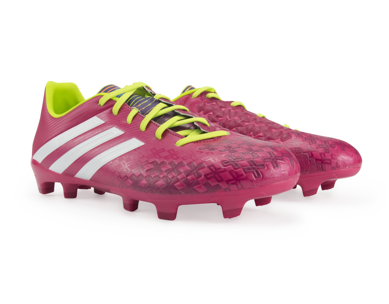 adidas Men's Absolado LZ TRX FG Vivid Berry/Running White/Solar Slime - Image 4