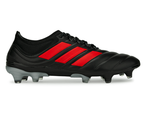 adidas Men's Copa 19.1 FG Core Black/Hi-Res Red/Silver Metallic